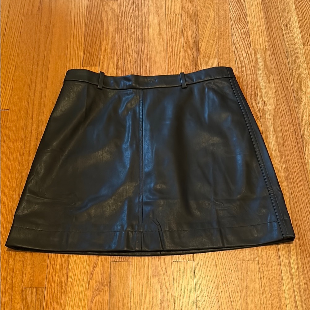 J. Crew faux leather skirt